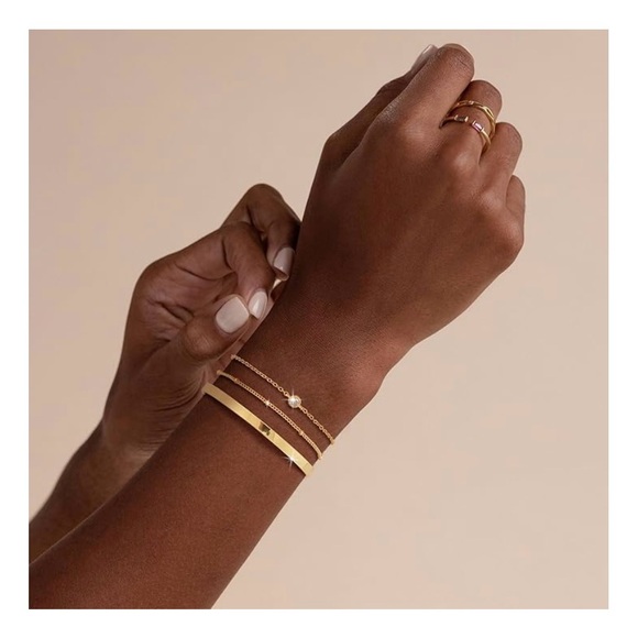 Moondear  Gold stackable Bracelet Set - Picture 2 of 3